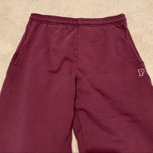 VS PINK Campus Pants Burgundy Maroon